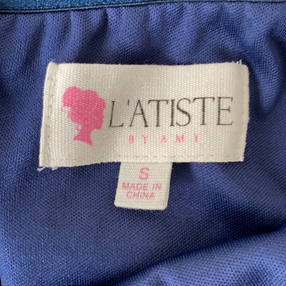 Navy Blue Strapless Romper - Size Small - Picture 3 of 3